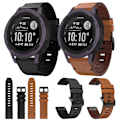 Miniatyrbillede 4 af 5: Læderurrem kompatibel med Garmin Instinct 2s