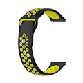Miniatyrbillede 1 af 5: Sort Gul Sort Gul kompatibel med Huawei Watch 3 / 3 Pro silikoneurrem