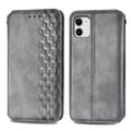 Fodral för iPhone 14 grå Flip Magnetisk Plånbok med Korthållare 3D