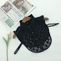 Miniatyrbilde 4 av 5: Dame falsk krage Avtakbar halv Rhinestone Skjorte Vinter Wh 30*30 Black