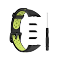 Miniatyrbillede 1 af 5: Sort Grøn Sort Grøn kompatibel med Huawei Band 6 / Honor Band 6 Tofarvet Silikonerem