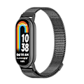 Pikkukuva 1 / 5: Musta Mijobs Milan magneettinen metallinen ranneke, yhteensopiva Xiaomi Mi Band 8:n kanssa