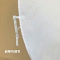 Miniatyrbilde 4 av 5: Dame falsk krage Avtakbar halv Ren Bomull Ensfarget Sh Short Round neck White (strapless)