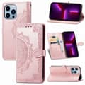 Fodral för iPhone 16 Roséguld Flip läderimitation