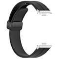 Miniatyrbild 4 av 5: Svart Svart Magnetiskt Spänne Silikonarmband kompatibelt med Xiaomi Mi Band 8 Pro
