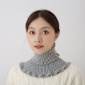 Miniatyrbilde 4 av 5: Dame falsk krage Avtakbar halv Varm Cervical Support Soli Red