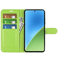 Miniatyrbilde 2 av 5: For Xiaomi 15 Deksel Litchi Tekstur Støtsikkert Lær Lommebok Telefondeksel Green
