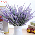 Miniatyrbillede 1 af 5: 5 stk. Kunstig Lavendel Falsk Blomst Bryllup Romantisk Provence Indretning Nordisk Stil Vase Opbevaring Hjem Matches the image 38cm 5PCs