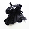Miniatyrbilde 1 av 4: Dame falsk krage Klovn Mesh Svane Krage Ralph Krage Retro Black