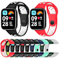 Miniatyrbillede 5 af 5: Sort Lime Sort Lime Silikone Urrem kompatibel med Redmi Watch 3 Lite / Watch 3 Active
