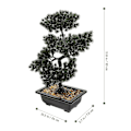Miniatyrbillede 4 af 4: Kunstig Bonsai Træ Realistisk Plante Potteplante Bonsai Potteplante Bonsai Ornament