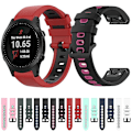 Miniatyrbillede 3 af 5: Hvid Sort Hvid Sort Silikone Urrem kompatibel med Garmin kompatibel med erunner 945