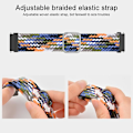Miniatyrbillede 4 af 5: Blå Blå kompatibel med Samsung Galaxy Watch Active2 40mm Nylon Urrem