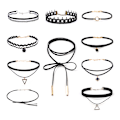 Miniatyrbilde 1 av 5: Dame falsk krage Avtakbar halv Choker / Halskjede Kombinasjon T suit 24-10 sets