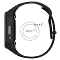 Miniatyrbillede 4 af 4: Blækblå Integreret Silikone Urrem kompatibel med Redmi Watch 3 Active