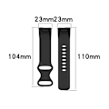 Miniatyrbilde 5 av 5: Rosa Rosa kompatibel med Fitbit Charge 5 Erstatningsarmbånd Størrelse: Liten