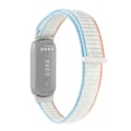 Miniatyrbild 1 av 5: Vit Vit Nylon Loop Rem  kompatibel med  Fitbit Luxe