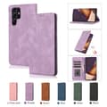 Fodral för iPhone 14pro Lila Magnetisk Plånbok med Korthållare Flip Soft-Touch