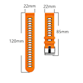 Miniatyrbild 5 av 5: Mörkblå Orange Mörkblå Orange 22mm Silikonarmband kompatibelt med Huawei Watch Gt2 46mm kompatibelt med Huawei Watch Gt2 46mm