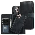 Fodral för iPhone 14PRO svart Retro Magnetisk 2-i-1 Plånbok med Korthållare