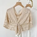 Miniatyrbilde 4 av 5: Dame falsk krage Avtakbar halv Sommer Nakke Beskyttelse Kni Mocha color