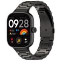 Sort Sort Tre Perle Metal Urrem kompatibel med Redmi Watch 4