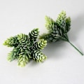 Miniatyrbilde 1 av 5: Kunstig sukkulent med flokket kongle i potte, grønn plante-kombinasjon - Simulerte blomster, 10 gress - Am Matches the image Flocking 10 grass