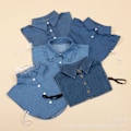 Miniatyrbilde 3 av 5: Dame falsk krage Avtakbar halv Avtakbar Vinter Bomull S No. 2 stand collar 2 denim blue