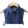 Pikkukuva 2 / 4: Naisten tekoviulus Monipuolinen Monipuolinen Neule Muoti Pitsi S Denim-average size