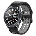 Miniatyrbillede 4 af 5: Sort Grå Sort Grå Silikone Urrem kompatibel med Huawei Watch Gt Runner