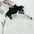 Miniatyrbilde 2 av 5: Dame falsk krage Avtakbar halv Rhinestone Skjorte Vinter Wh 30*30 White