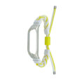 Miniatyrbillede 1 af 5: Hvid Gul Hvid Gul Flettet Snor Nylon Urrem kompatibel med Xiaomi Mi Band 6 / 5