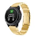 Miniatyrbild 1 av 5: Guld Guld Stål Armbandsur Klockarmband kompatibelt med Garmin Fenix 5 22mm