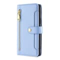 Fodral för iPhone 13 Pro Blå (enkelt läderfodral) Flip Crossbody Rem