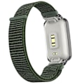 Miniatyrbilde 4 av 5: Armygrønn PC-deksel + Nylonløkkestropp kompatibel med Xiaomi Mi Band 7 Pro