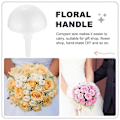 Miniatyrbilde 3 av 3: 3 Sett Brudebukett Holdere Skum Blomsterhåndtak for Bryllupsblomster DIY