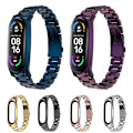 Miniatyrbillede 2 af 5: Sølv Sølv kompatibel med Xiaomi Mi Band 6 / 5 / 4 / 3 Rustfrit Stål Urrem