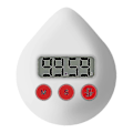 Miniatyrbild 1 av 5: Digital Badrumsklocka Vattentät Duschklocka Timer Temperatur Luftfuktighet Visuell Nedräkningstimer Wa