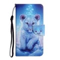 Fodral för iPhone 14 Litet Leopardmålat Tryck Flip Plånbok med Korthållare