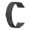 Miniatyrbillede 2 af 5: Sort Sort Milanese Udskiftnings Urrem kompatibel med Garmin Fenix 5S