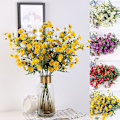 Miniatyrbilde 3 av 5: 1 stk. Kunstig liten prestekrage falsk blomst blader hjem bryllup kaffebar dekor White