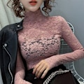 Miniatyrbilde 3 av 5: Dame falsk krage Avtakbar halv turtleneck Western Style S Beige Plus size