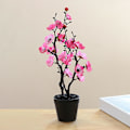 Miniatyrbillede 2 af 5: Kunstig Bonsai To Grene Dekorativ DIY Blommeblomst Falsk Blomsterpotte Hjem Værelse Dekoration Red A