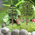 Miniatyrbilde 3 av 3: 30 stk. Pynt til juletre, miniatyrskog, skala 1:100, modelltrær, miniatyrhagedekorplanter