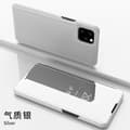 Fodral för iPhone 13 Pro Temperament Silver 3D spegel smart flip stativ