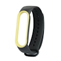 Miniatyrbillede 1 af 2: Sort Gul Sort Gul kompatibel med Xiaomi Mi Band 5 Tofarvet Tpe Urrem