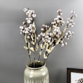 Miniatyrbillede 3 af 5: Tørrede Ginkgo Grene Nordiske Kunstige Blomster til Borddekoration white