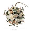 Miniatyrbilde 4 av 4: Simulert hortensia peon ball Kunstig Flora White