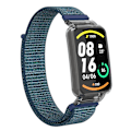 Miniatyrbilde 3 av 5: Mørk Grå PC-deksel + Nylon Loop Stropp kompatibel med Xiaomi Mi Band 7 Pro