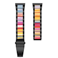 Miniatyrbillede 3 af 5: Sort Farve Sort Farve Metal Tre Perler + Resin Rem kompatibel med Huawei Watch Gt 3 42mm / Watch Gt 2 42mm